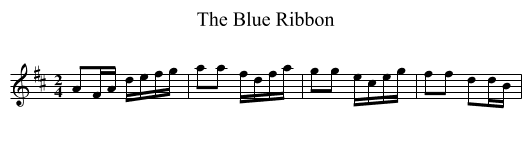 The Blue Ribbon - staff notation