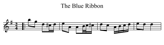 The Blue Ribbon - staff notation