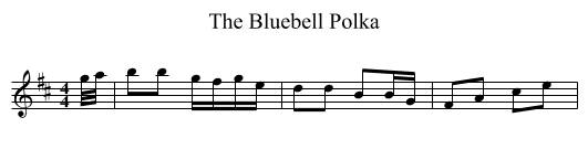The Bluebell Polka - staff notation