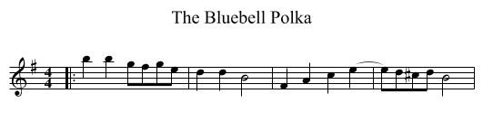 The Bluebell Polka - staff notation
