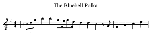 The Bluebell Polka - staff notation
