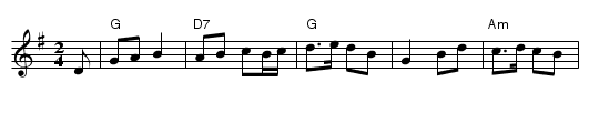 The Bluebell Reel - staff notation