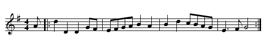 THE BLUE-EYED STRANGER - staff notation
