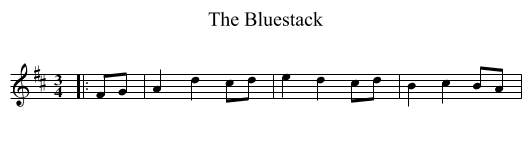 The Bluestack - staff notation