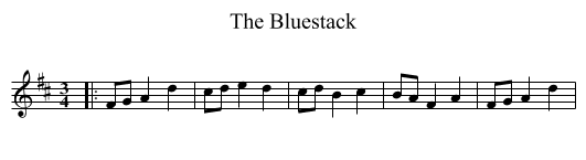 The Bluestack - staff notation