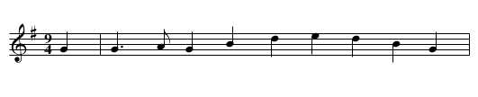 the BLYTHESOME BRIDAL - staff notation
