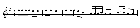 The Boatman - staff notation