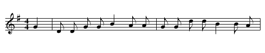 The boatsman and the Chest - staff notation