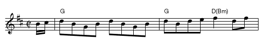 the Bob of Fettercairn - staff notation
