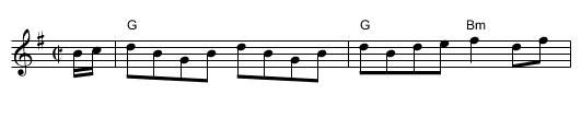 the Bob of Fettercairn - staff notation