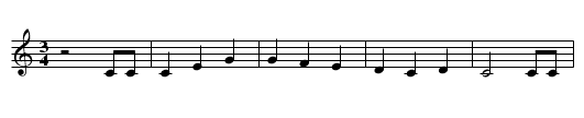 The Bold Black and Tan - staff notation