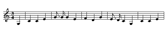 The Bold Fisherman - staff notation