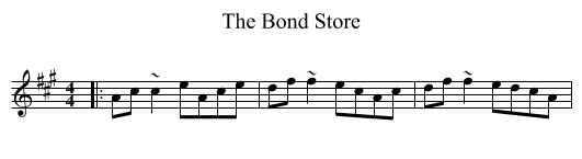 The Bond Store - staff notation