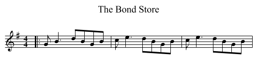 The Bond Store - staff notation