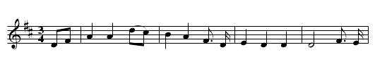 The Bonnie Black Hare - staff notation