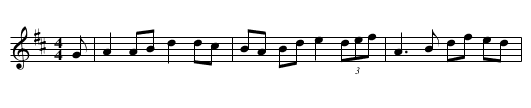the Bonnie Hoose of Airlie - staff notation