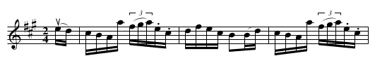 The Bonnie Lad -- Reel - staff notation