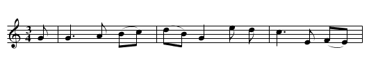 The Bonny Blue Handkerchief - staff notation