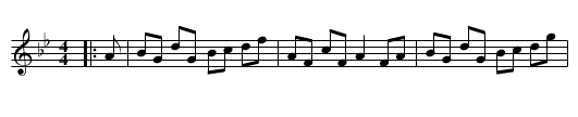 The Bonny Lass - staff notation