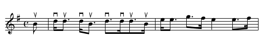 the BONNY TOUN O' KENMORE - staff notation