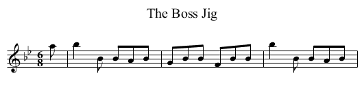 The Boss Jig - staff notation