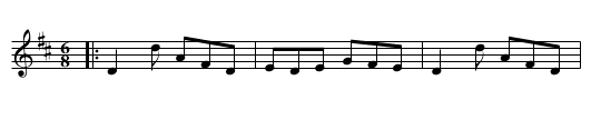 The Bottle of Punch - staff notation