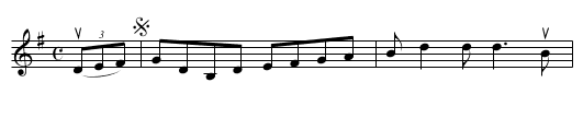 the BOYS IN BLUE - staff notation