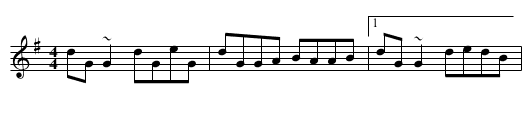 The Boys of Ballysodare - staff notation