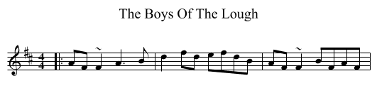 The Boys Of The Lough - staff notation