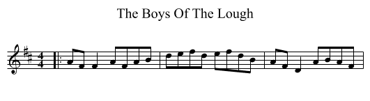 The Boys Of The Lough - staff notation