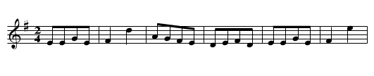 The Braes of Angus - staff notation