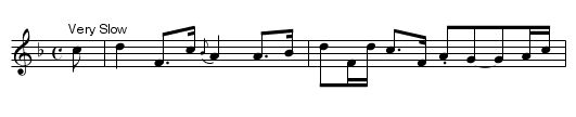 The Braes of Balwhither - staff notation