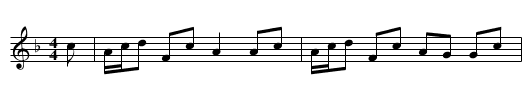 The Braes of Bowbether - staff notation