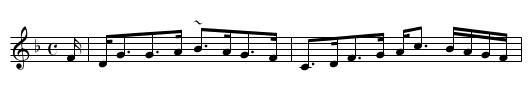 The Braes of Bushbie - staff notation