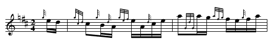 The Braes of Castle Grant - staff notation
