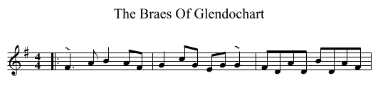The Braes Of Glendochart - staff notation