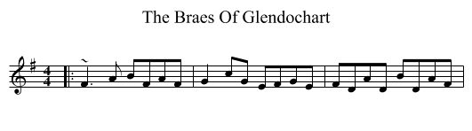 The Braes Of Glendochart - staff notation