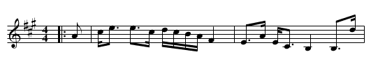 The Braes of Letterfourie - staff notation
