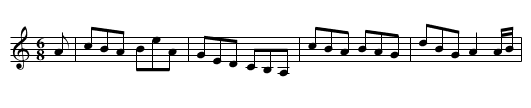 The Braes of Mayem - staff notation