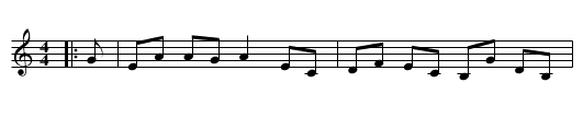 The Braes of Merven - staff notation