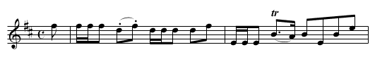 the Braes of Mor - staff notation