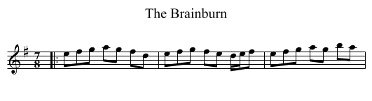 The Brainburn - staff notation