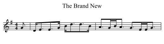The Brand New - staff notation