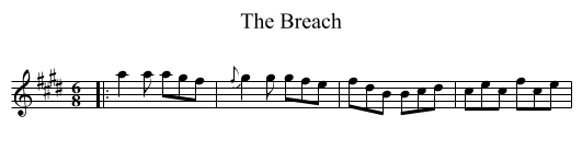 The Breach - staff notation