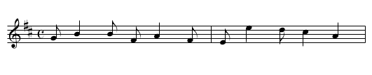 The Breast Knott  [2] - staff notation