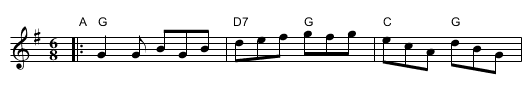 The Bridal Jig - staff notation