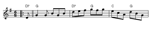 The Bridal Jig - staff notation