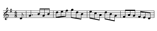 The Bridal Jig - staff notation