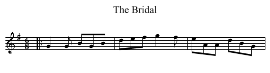 The Bridal - staff notation