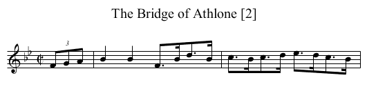 The Bridge of Athlone [2] - staff notation